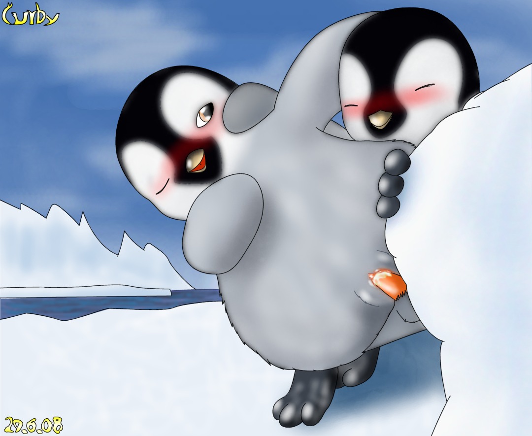 2008 avian bird blush curby female gloria_(happy_feet) happy_feet male mumble one_eye_closed penguin penis pussy rule34 sex straight tagme vaginal_penetration vaginal_secretions