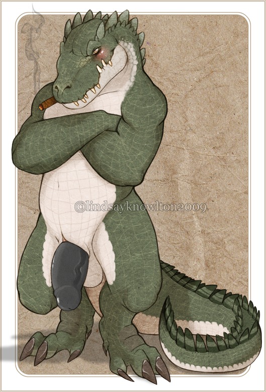 animal_genitalia anthro balls belly big_penis biped black_penis blush cigar claws craid crocodile crocodilian crossed_arms digitigrade distracting_watermark e621 fangs fawnbaby genital_slit genitals glans green_body green_scales half-erect humanoid_genitalia humanoid_penis looking_at_viewer male muscular muscular_anthro muscular_male non-mammal_balls nude penis presenting reptile scales scalie smoke smoking solo standing tail teeth watermark white_belly white_body white_scales yellow_eyes