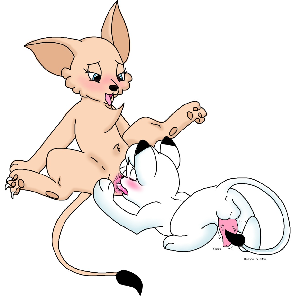 anus blush brother_(lore) brother_and_sister_(lore) cunnilingus duo e621 erection eyes_closed female genitals heart_symbol hi_res incest_(lore) kimba kimba_the_white_lion leona_(kimba) leucistic licking male male/female mysterious_mew nude open_mouth oral osamu_tezuka penis rear_view sex sibling_(lore) sister_(lore) tongue tongue_out vaginal vulva young