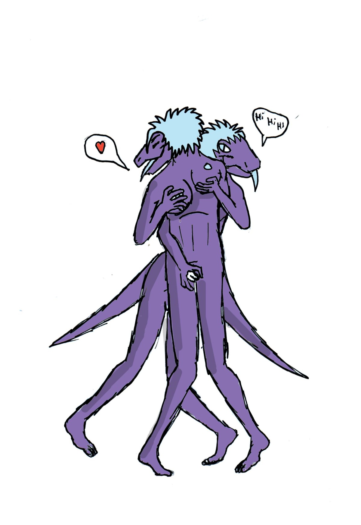 ambiguous_gender anthro breasts duo e621 female female/ambiguous fingering gs-leal heart_symbol hi_res incest_(lore) lizard masturbation mir_(behind) nipples non-mammal_nipples reptile row_(front) scalie sibling_(lore) simple_background smile tail tongue twins_(lore) white_background