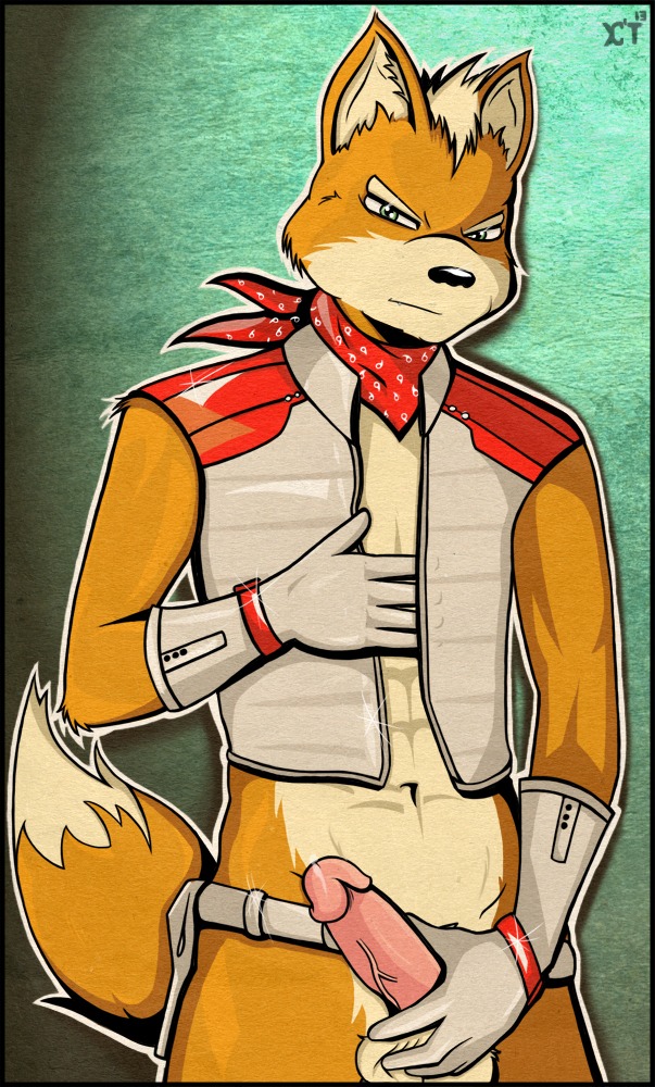 2013 5_fingers abs angry anthro archived_source ascot balls belt biped black_body black_border black_nose black_skin border bottomless canid canine clothed clothing dipstick_tail e621 erection fingers fox fox_mccloud fur genitals glistening gloves grasp green_background handwear kcee looking_at_viewer male mammal manly markings narrowed_eyes navel nintendo nude orange_body orange_fur penis pink_body pink_penis pink_skin raised_arm shadow simple_background solo squint star_fox tail tail_markings topwear vein vest white_body white_fur