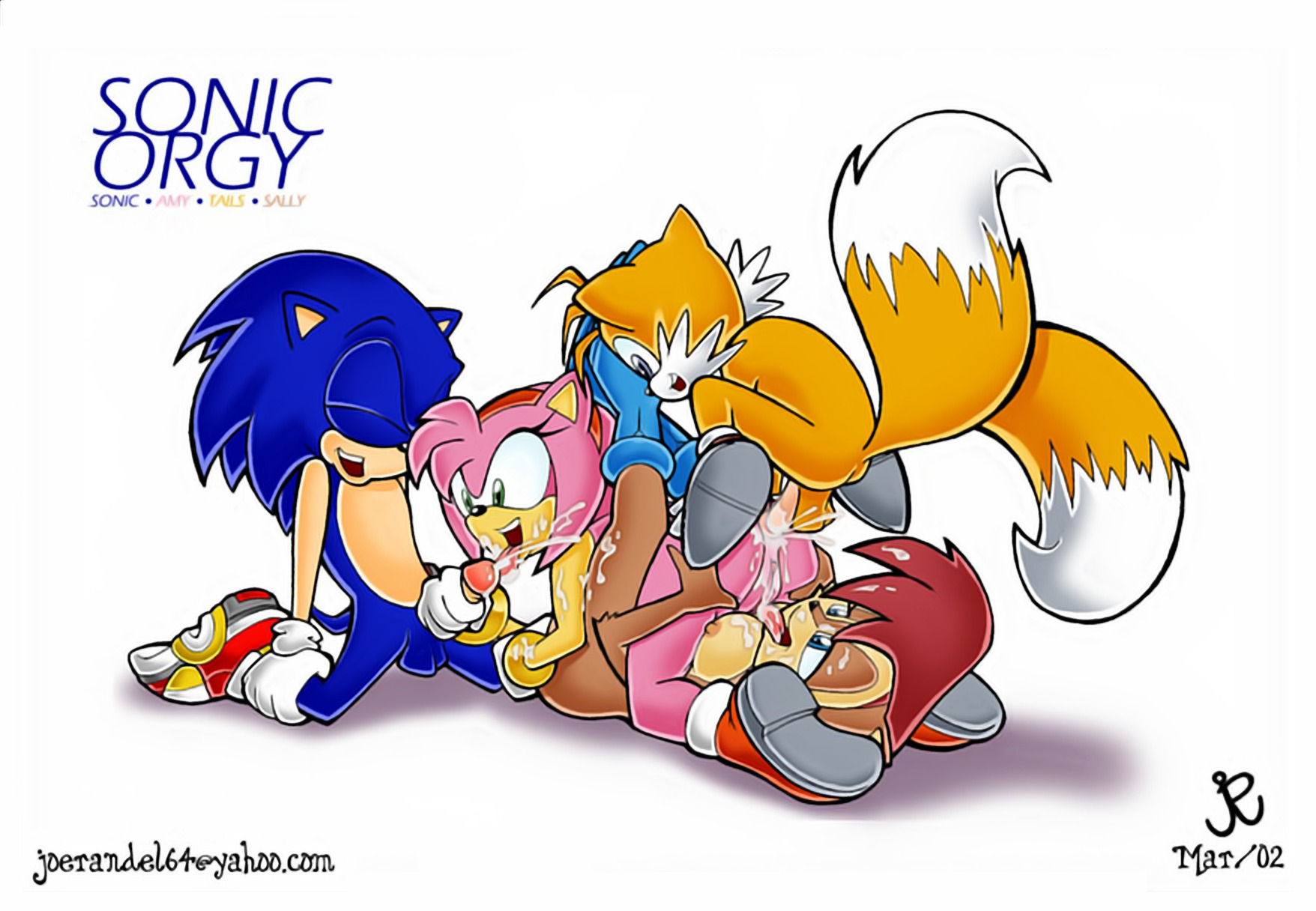 2002 amy_rose anthro archie_comics canine chipmunk female fox fur furry furry_only group hedgehog joe_randel male mammal miles_tails_prower mobian_(species) monochrome on_back penis rodent rule34 sally_acorn sega sex short_hair sonic_(series) sonic_satam sonic_the_hedgehog sonic_the_hedgehog_(archie) sonic_the_hedgehog_(comics) sonic_the_hedgehog_(series) squirrel straight straight_hair tails_the_fox uncensored