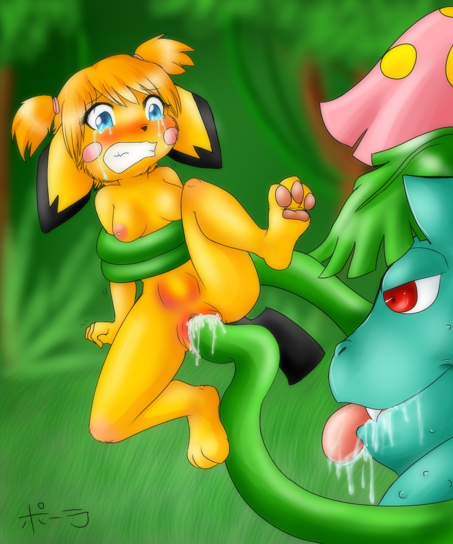 5:6 abdominal_bulge ambiguous_gender anthro anthro_on_feral anthrofied balddumborat bestiality blush bodily_fluids bound breasts clenched_teeth crying cum defloration drooling duo e621 feet female feral forced generation_1_pokemon generation_2_pokemon genital_fluids genitals interspecies mammal momoko_(balddumborat) nintendo nude pawpads paws penetration pichu pokemon pokemon_(species) pokemorph rape rodent saliva sex size_difference small_breasts soles tears teeth tentacle_rape tentacle_sex tentacles toes tongue vaginal vaginal_penetration venusaur vulva young