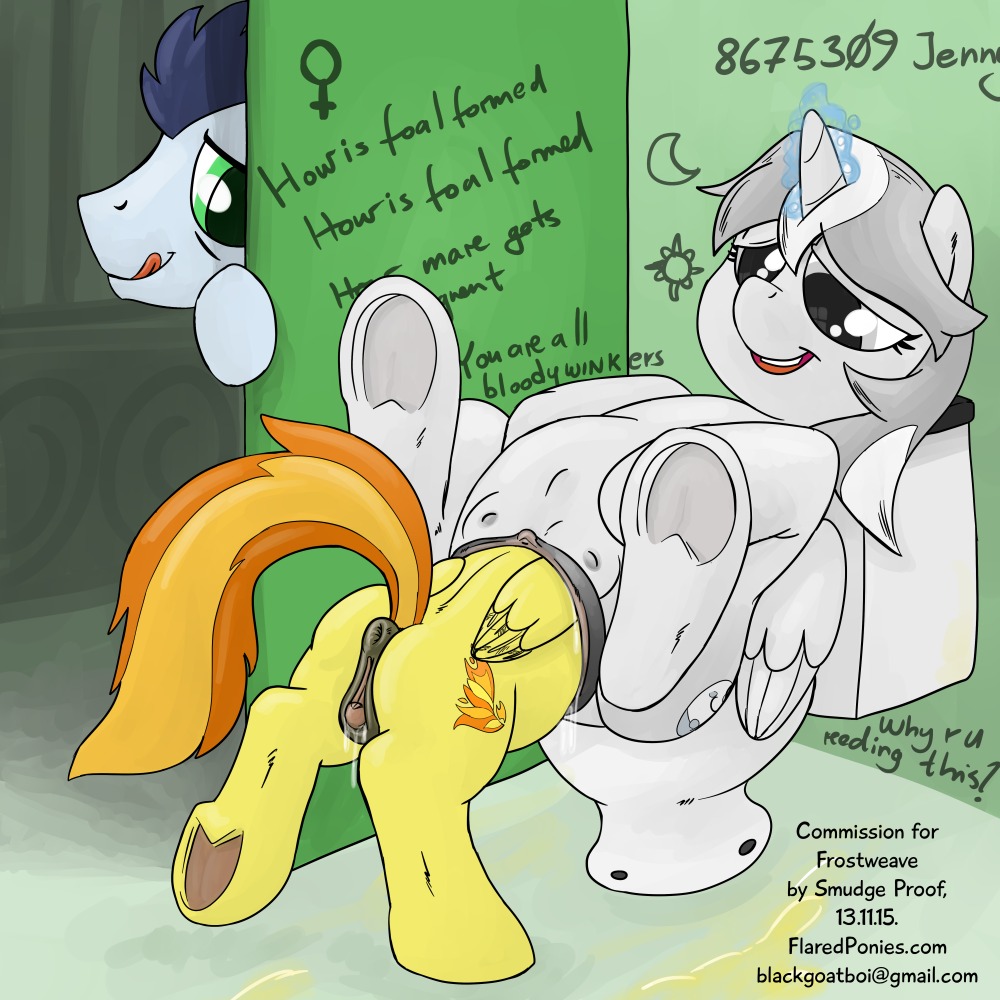 1:1 2013 anus backfire being_watched clitoral_winking clitoris cutie_mark detailed_background digital_media_(artwork) duo_focus e621 equid equine exhibitionism fan_character feathered_wings feathers female female/female feral feral_pred feral_prey friendship_is_magic frostweave genitals group hasbro head_first horn looking_at_another male mammal my_little_pony mythological_creature mythological_equine mythology one_eye_closed pegasus public smudge_proof soarin_(mlp) spitfire_(mlp) teats text toilet unbirthing url vaginal vore voyeur vulva winged_unicorn wings wink wonderbolts_(mlp)
