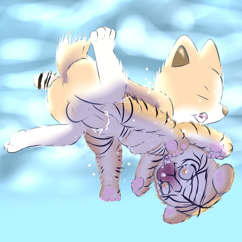 1:1 2013 anthro bodily_fluids canid canine canis cum digital_media_(artwork) domestic_cat domestic_dog duo e621 erection eyes_closed felid feline felis female freeflyspecter fully/fully_submerged fully_submerged genital_fluids genitals male mammal nude pantherine penis sex sex_in_water tiger underwater underwater_sex vulva water young young_anthro