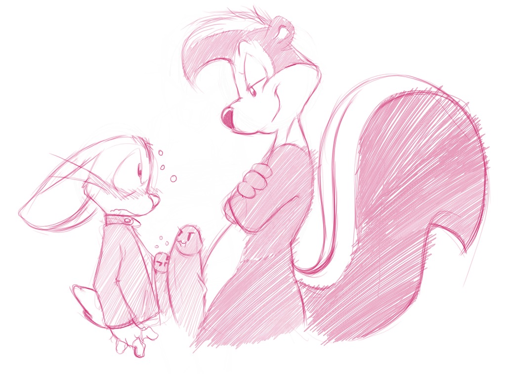 0r0 0r0ch1 anthro big_penis blush canon_x_oc comparing comparing_penis countershade_fur countershading duo e621 erection eye_contact frottage fur genitals jealous lagomorph larger_male leporid living_gasm_drive looking_at_another looney_tunes male male/male mammal markings mephitid monochrome naturally_unclothed nude nude_anthro nude_male penile penis penis_size_difference penises_touching pepe_le_pew pink_and_white questionable_consent rabbit sex size_difference skunk smaller_male striped_body striped_fur striped_markings striped_skunk striped_tail stripes tail tail_markings thick_penis warner_brothers