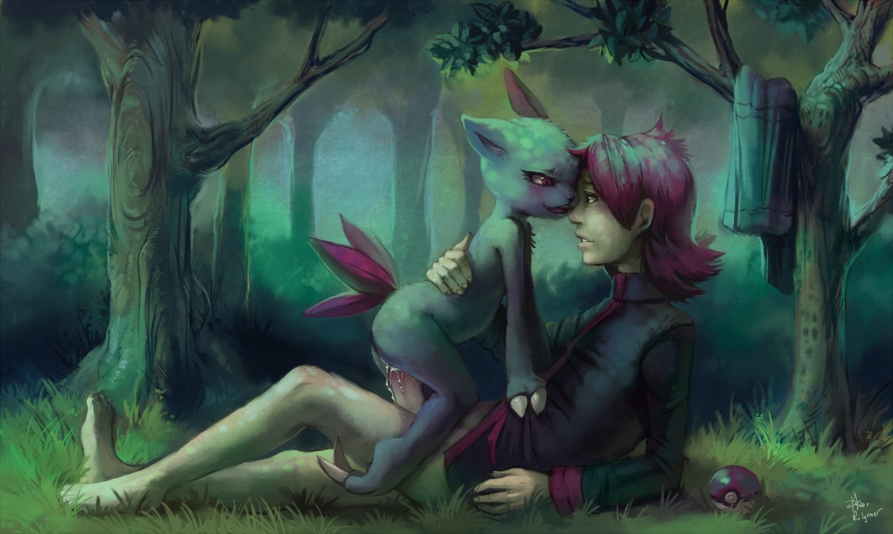 female pokemon pokemon_(species) railgunner rule34 rule_63 silver_(pokemon) sneasel