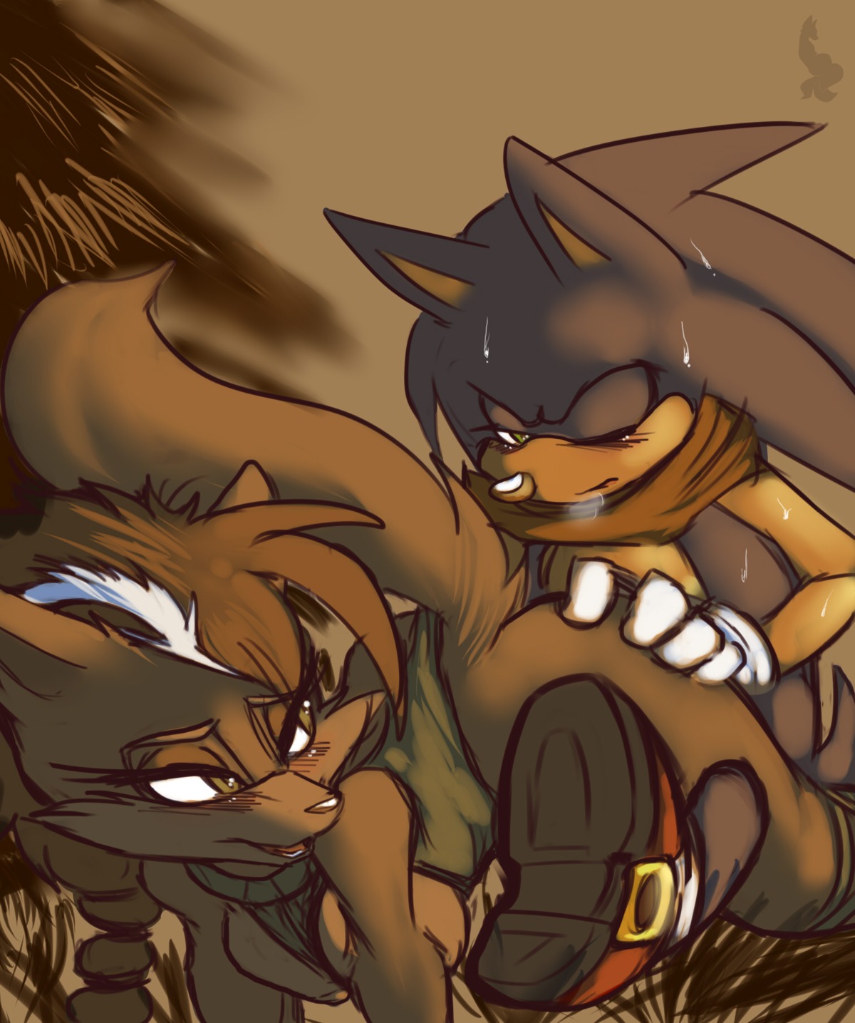 anthro archie_comics blue_fur canine female fur furry hedgehog lupe_the_wolf mammal mel_the_hybrid rule34 sega sonic_(series) sonic_the_hedgehog sonic_the_hedgehog_(archie) sonic_the_hedgehog_(comics) sonic_the_hedgehog_(series) tail wolf