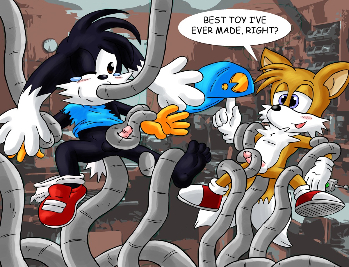 2_tails anal_penetration anthro color crossover cute dialogue english_text fox fur furry gloves hat_on_finger klonoa klonoa_(series) machine male male_only miles_tails_prower multi_tail multiple_boys multiple_males namco rule34 sega sex shoes sonic_(series) sonic_the_hedgehog_(series) tail tails_the_fox tentacle tentacle_blowjob tentacle_in_mouth tentacle_job tentacle_on_male tentacle_penetration toy underwear underwear_around_one_leg