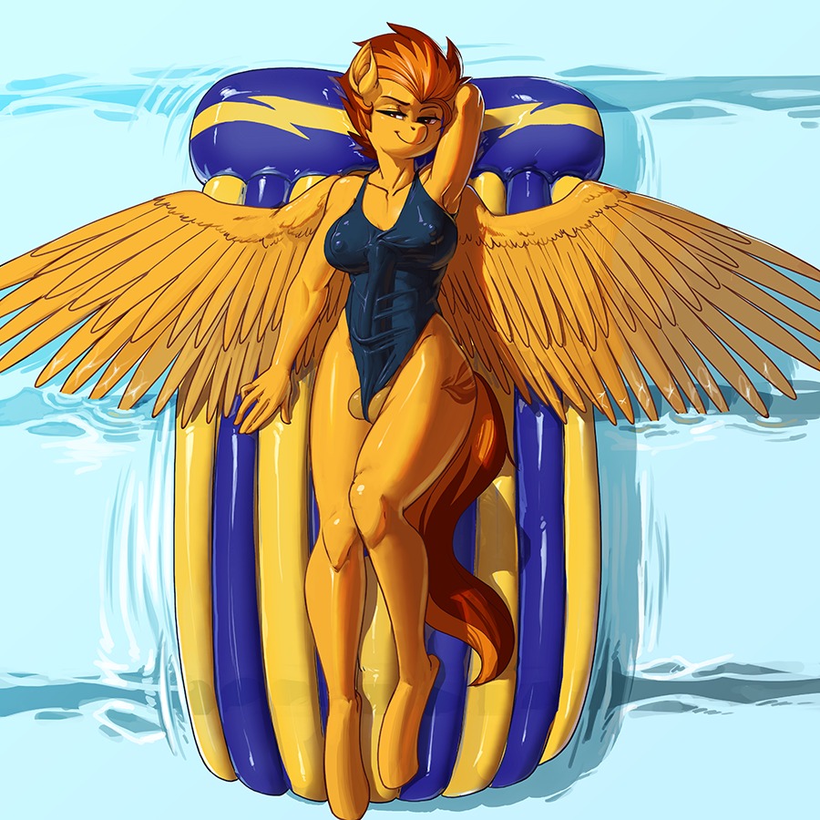 1:1 2013 animal_genitalia animal_penis anthro anthrofied balls biped breasts bulge clothed clothing cutie_mark detailed_bulge digital_media_(artwork) e621 equid equine equine_genitalia equine_penis erection erection_under_clothing eyebrows feathered_wings feathers friendship_is_magic fur genital_outline genitals gynomorph hair half-closed_eyes hasbro intersex kevinsano long_penis lying mammal multicolored_hair my_little_pony mythological_creature mythological_equine mythology narrowed_eyes naughty_face on_back orange_body orange_fur orange_hair pegasus penis penis_outline penis_under_shirt raised_eyebrow solo spitfire_(mlp) two_tone_hair wings wonderbolts_(mlp) yellow_body yellow_feathers