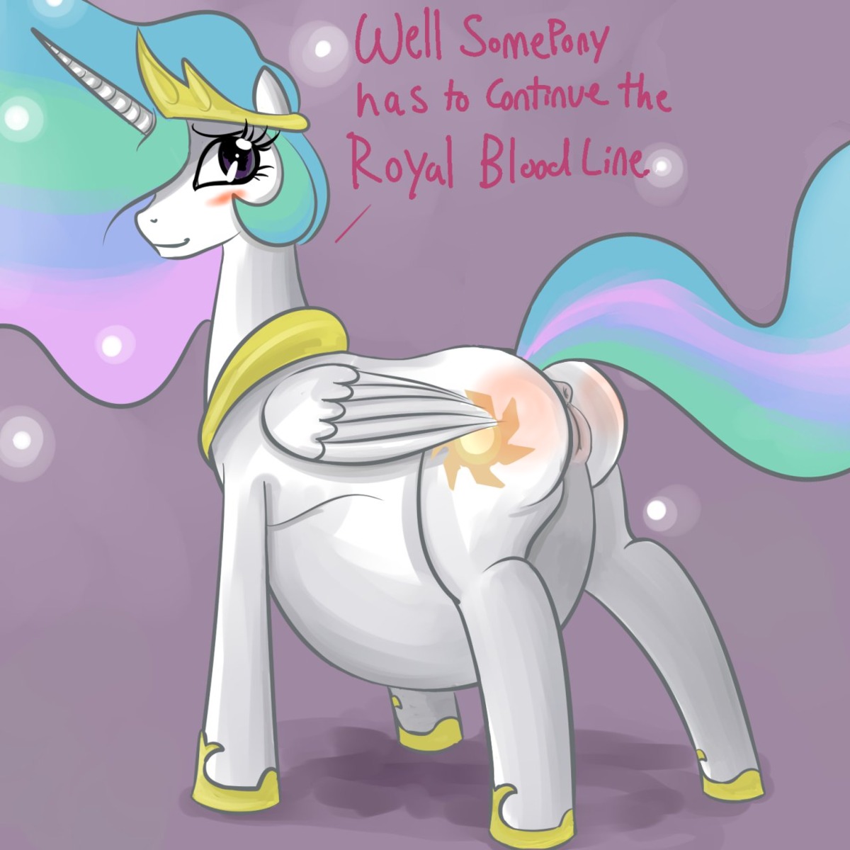 alicorn blue_hair equine female feral friendship_is_magic horse metalforever my_little_pony pony princess_celestia_(mlp) rule34 tagme