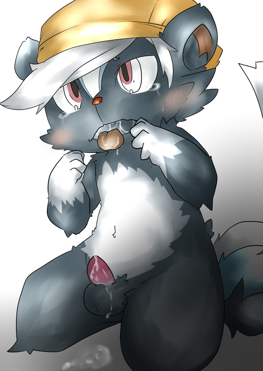 animal_crossing artist_request balls kicks_(animal_crossing) male male_only nintendo penis rule34 skunk source_request tongue tongue_out year_request