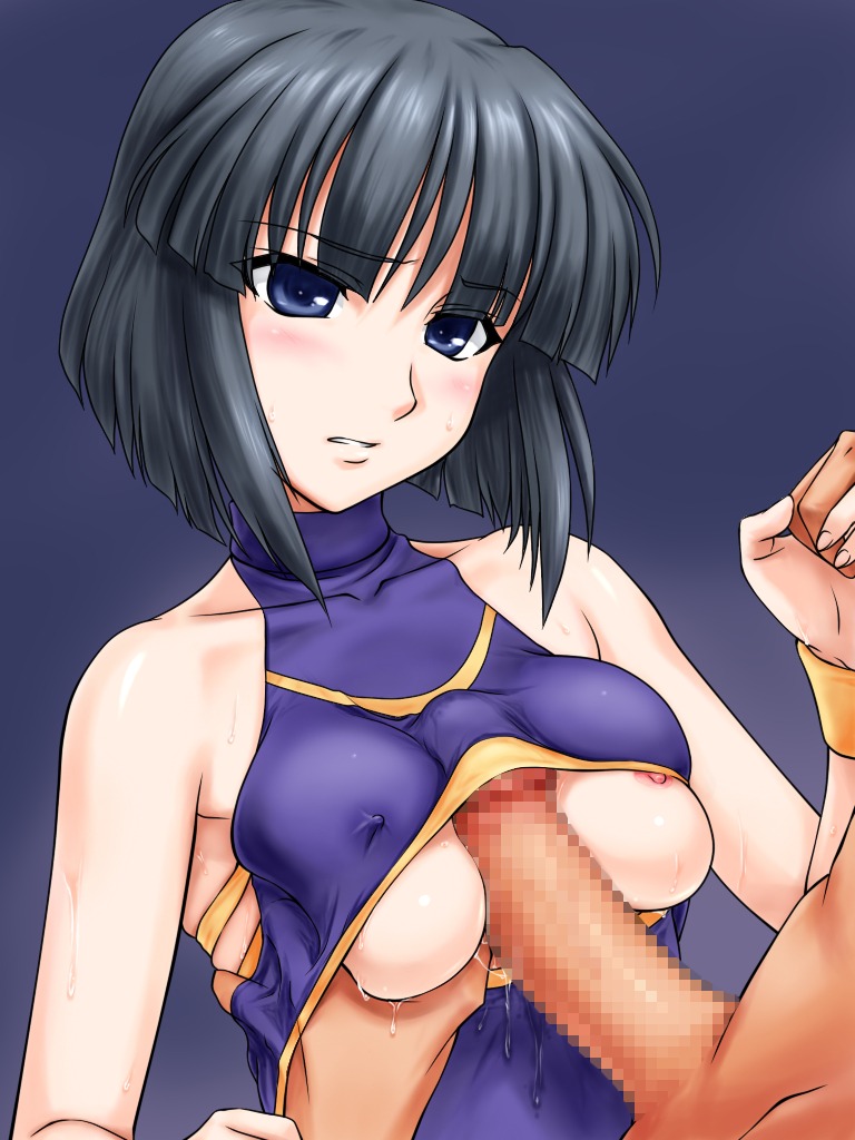 blush breasts bulge bulge_through_clothing censored female looking_at_viewer male nipples outercourse paizuri paizuri_under_clothes penis penis_under_another's_clothes penis_under_clothes rule34 straight titfuck_under_clothes