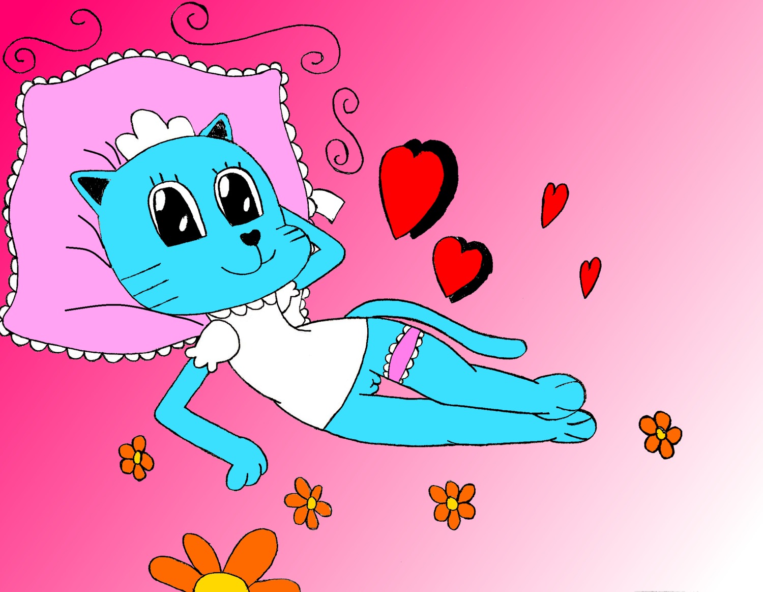 cartoon_network color colored crossdressing cuntboy cuntboy_only femboy gradient_background gumball_watterson gumballoopseggwobbleunderpants_(tawog) heart hearts intersex male male_only pillow pussy random_anon red_heart red_hearts rule34 rule_63 solo solo_anthro solo_cuntboy solo_femboy solo_male tagme the_amazing_world_of_gumball vagina