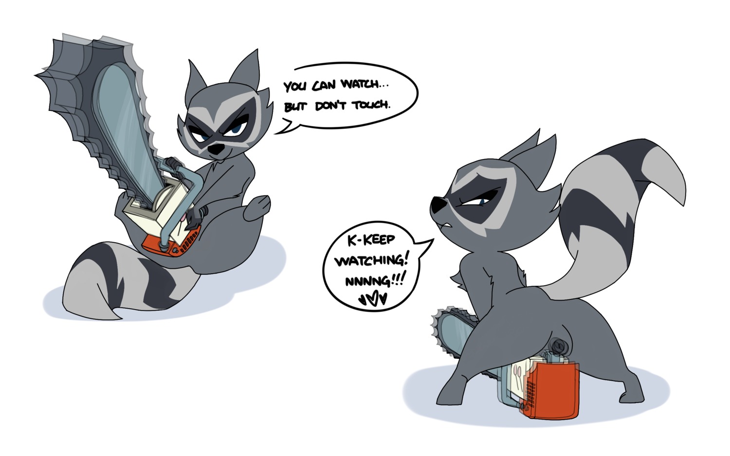 16:10 2013 cartoon_hangover chainsaw coco_(doctor_lollipop) dialogue doctor_lollipop e621 english_text facial_markings female feral fur grey_body grey_fur head_markings heart_symbol hi_res improvised_sex_toy looking_at_viewer mammal markings mask mask_(marking) masturbation naughty_face nude power_tool procyonid raccoon ring_(marking) ringed_tail sex_toy simple_background smile solo striped_markings striped_tail stripes tail tail_markings talking_feral text tools vaginal vaginal_masturbation white_background widescreen xylas