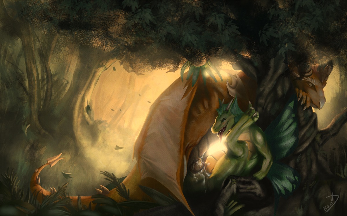 blue_eyes bodily_fluids cum cum_in_vagina cum_inside detailed_background dominant dragon duo e621 erection eyes_closed female female_penetrated feral feral_on_feral forest from_front_position genital_fluids genitals green_body horn interspecies larger_dom larger_male lying male male/female male_penetrating male_penetrating_female membrane_(anatomy) membranous_wings missionary_position mythological_creature mythological_scalie mythology nature nomax on_back orange_body outside penetration penile penile_penetration penis penis_in_vagina plant restricted_palette scalie secoh_(character) sex size_difference smaller_female smaller_penetrated tail tongue tree vaginal vaginal_penetration wings
