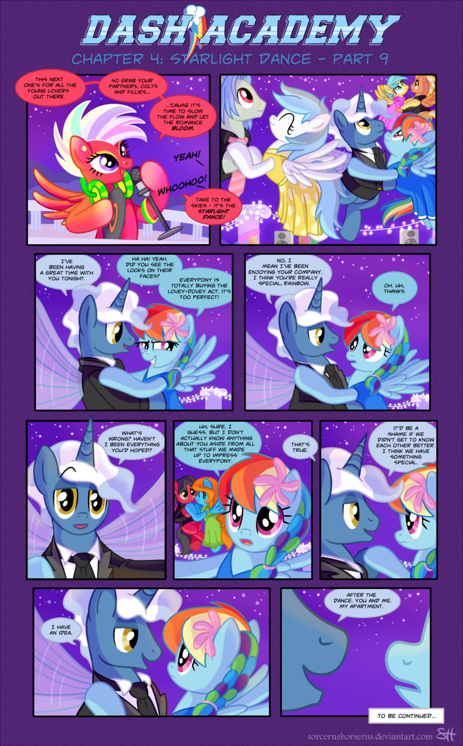 blue_body blue_feathers blue_fur braided_hair comic dialogue digital_media_(artwork) e621 english_text equid equine feathered_wings feathers female feral friendship_is_magic fur group hair hasbro hi_res horn insect_wings male mammal multicolored_hair my_little_pony mythological_creature mythological_equine mythology pegasus pokey_pierce_(mlp) rainbow_dash_(mlp) rainbow_hair single_braid sorc text url wings
