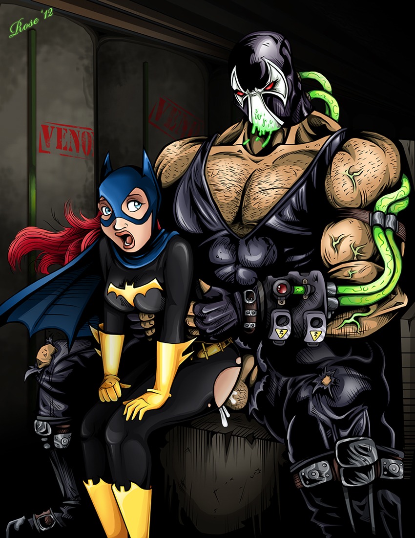 2012 bane barbara_gordon batgirl batman_(series) colored dc dc_comics female human male rosenrot rule34 straight