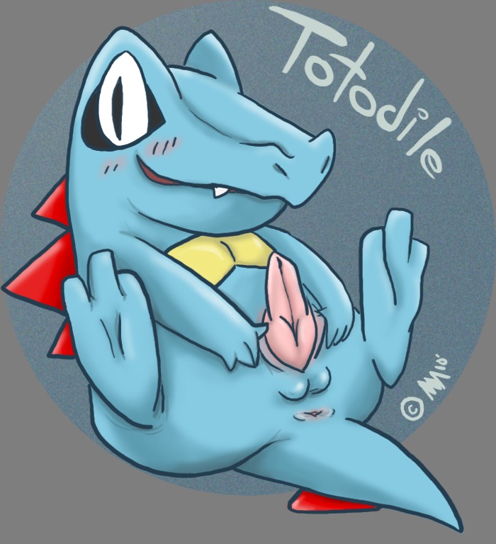 2010 annie-mae anus blue_skin blush color feral male male_only nintendo nude penis pokemon rule34 sitting solo species_name tagme totodile