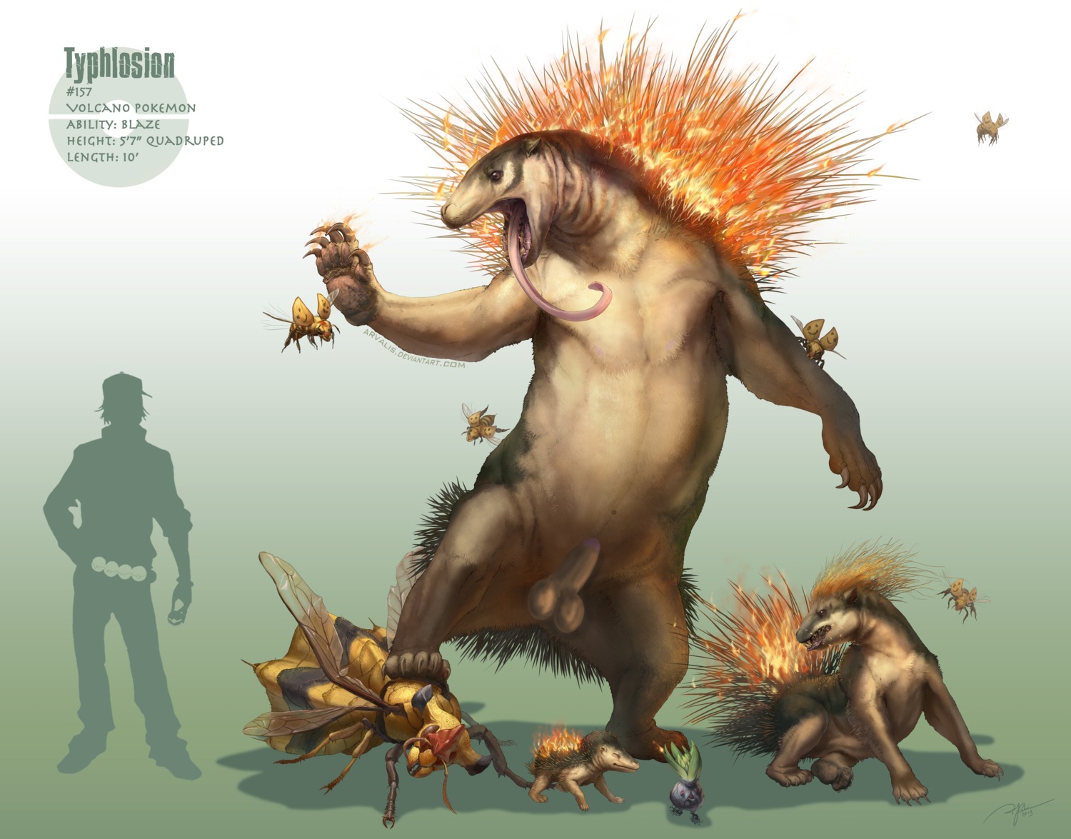 absurd_res ambiguous_gender animal_genitalia arthropod arvalis balls bear beedrill belly cyndaquil e621 elemental_creature eulipotyphlan feral fire flora_fauna fully_sheathed generation_1_pokemon generation_2_pokemon generation_4_pokemon genitals group hi_res huge_filesize human hymenopteran insect insect_wings male mammal nintendo nipples oddish penis plant pokemon pokemon_(species) quilava realistic sheath third-party_edit typhlosion vespiquen waddling_head wings