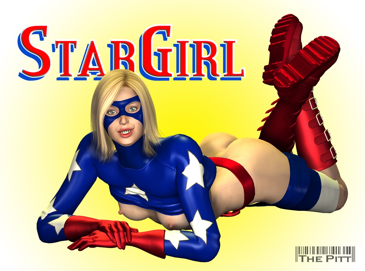 1girls 3d courtney_whitmore dc dc_comics female female_only justice_society_of_america rule34 solo star-spangled_kid stargirl superheroine the_pitt uncensored