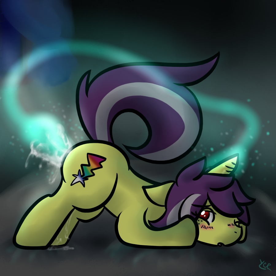 blush cum cutie_mark empa equine fan_character female female_only feral freckles hair horn horse magic mammal my_little_pony open_mouth original_character penetration pony purple_hair pussy red_eyes rule34 solo straight_hair tongue tongue_out two-tone_hair unicorn vaginal_penetration ycr yellow