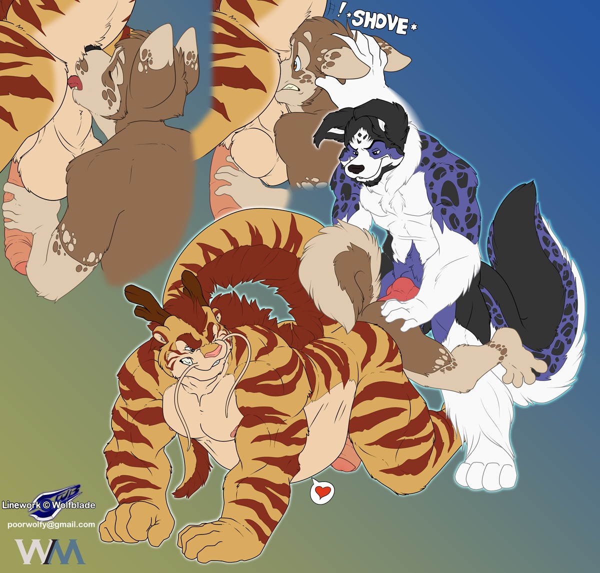 abdominal_bulge abs all_fours anal anal_penetration anal_vore animal_genitalia animal_penis anthro asian_mythology backsack balls biceps big_balls big_penis border_collie butt cam_collins canid canine canine_genitalia canine_penis canis collie domestic_dog dragon e621 east_asian_mythology eastern_dragon english_text erection exclamation_point facial_hair felid forced foreskin fur furred_dragon furred_scalie genitals gradient_background group group_sex heart_symbol herding_dog humanoid_genitalia humanoid_penis husky hybrid knot living_condom male male/male male_penetrated male_penetrating male_penetrating_male mammal muscular mythological_creature mythological_scalie mythology nipples nordic_sled_dog nude oral pantherine partially_retracted_foreskin pastoral_dog pecs penetration penetration_tunneling penis pink_penis red_penis rimming scalie sex sheepdog simple_background slightly_chubby spitz tail text threesome tiger tongue tongue_out trio url vore whiskers wolfblade wuffamute