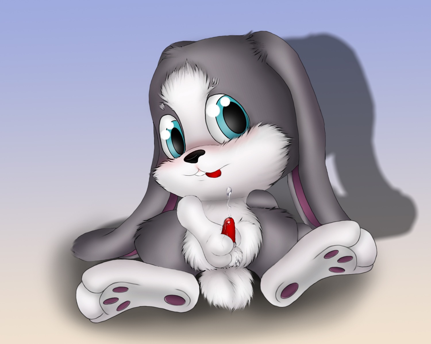 5:4 anatomically_inaccurate anatomically_inaccurate_pawpads balls blue_eyes bodily_fluids cum domestic_rabbit e621 erection feral genital_fluids genitals hi_res jamster lagomorph leporid looking_at_viewer lop_rabbit male mammal masturbation onstatobol oryctolagus pawpads paws penile penile_masturbation penis rabbit snuggle_bunny solo tongue tongue_out
