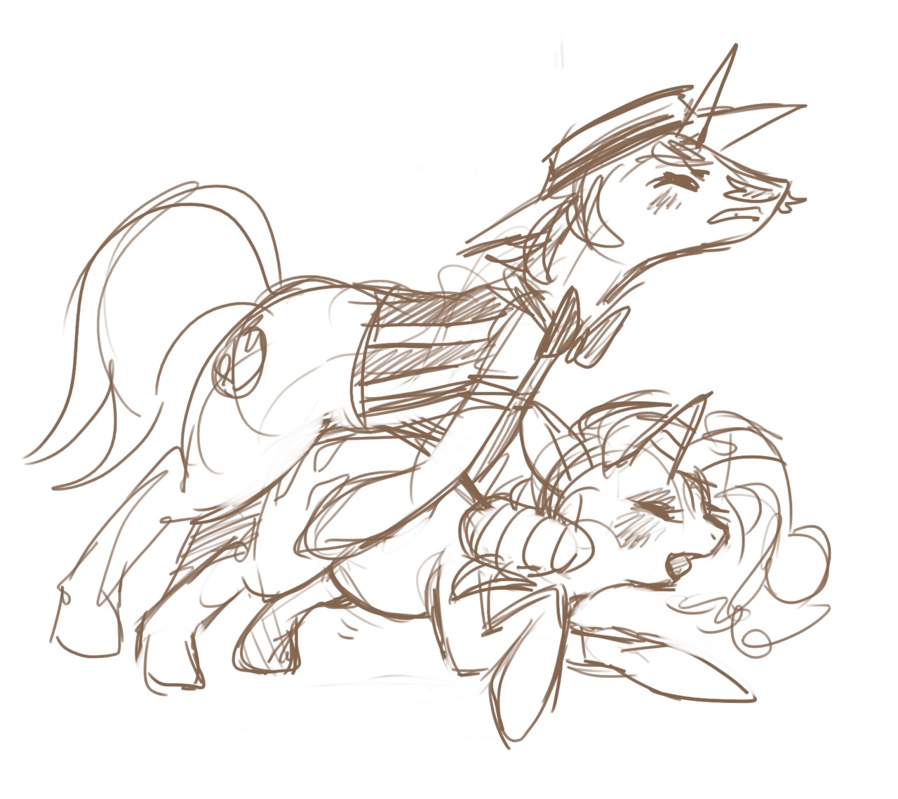 equine female feral feral_on_feral flam flam_(mlp) friendship_is_magic horse my_little_pony mythological_creature mythological_equine mythology pony rarity_(mlp) rule34 smooth_skin tagme unicorn