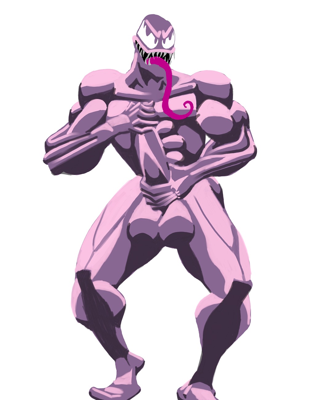 male male_only marvel marvel_comics rule34 smooth_skin solo spider-man_(series) tagme venom venom_(marvel)