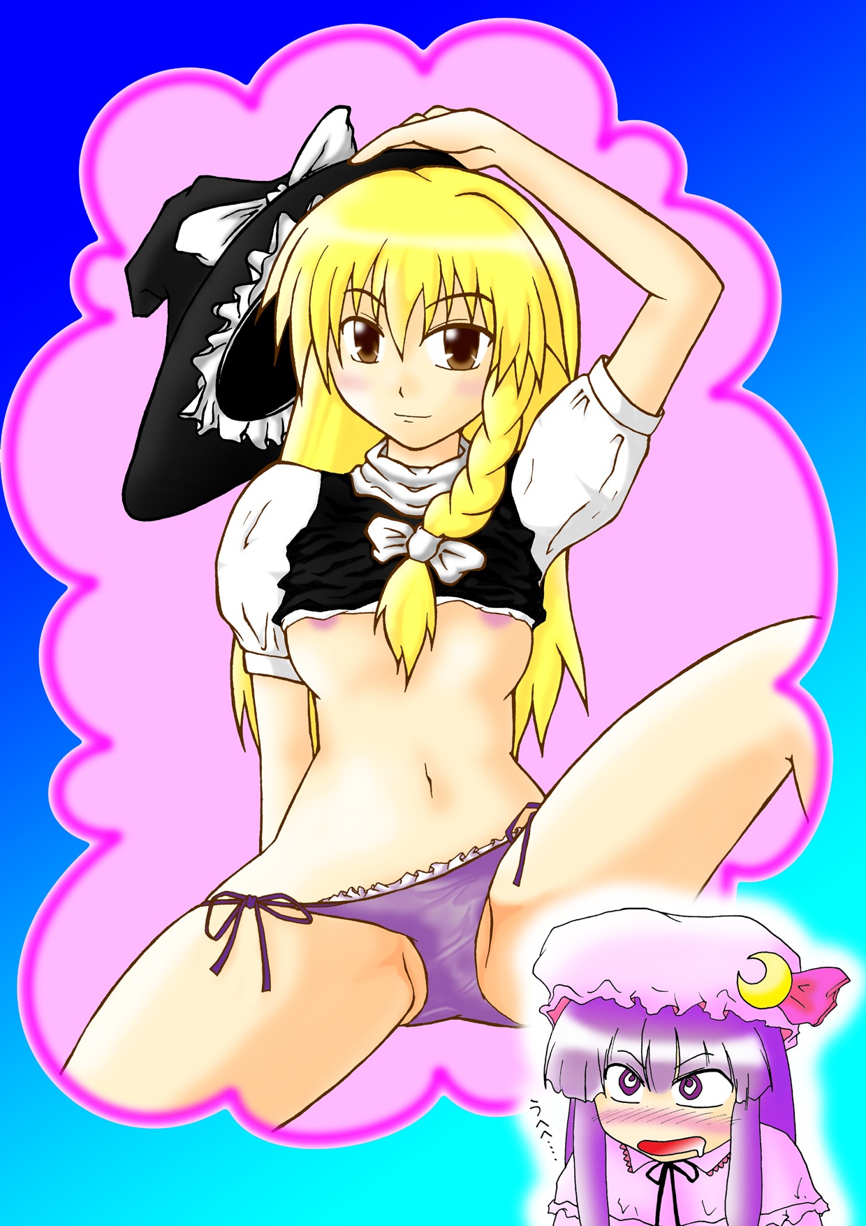 female marisa_kirisame patchouli_knowledge rule34 tagme touhou