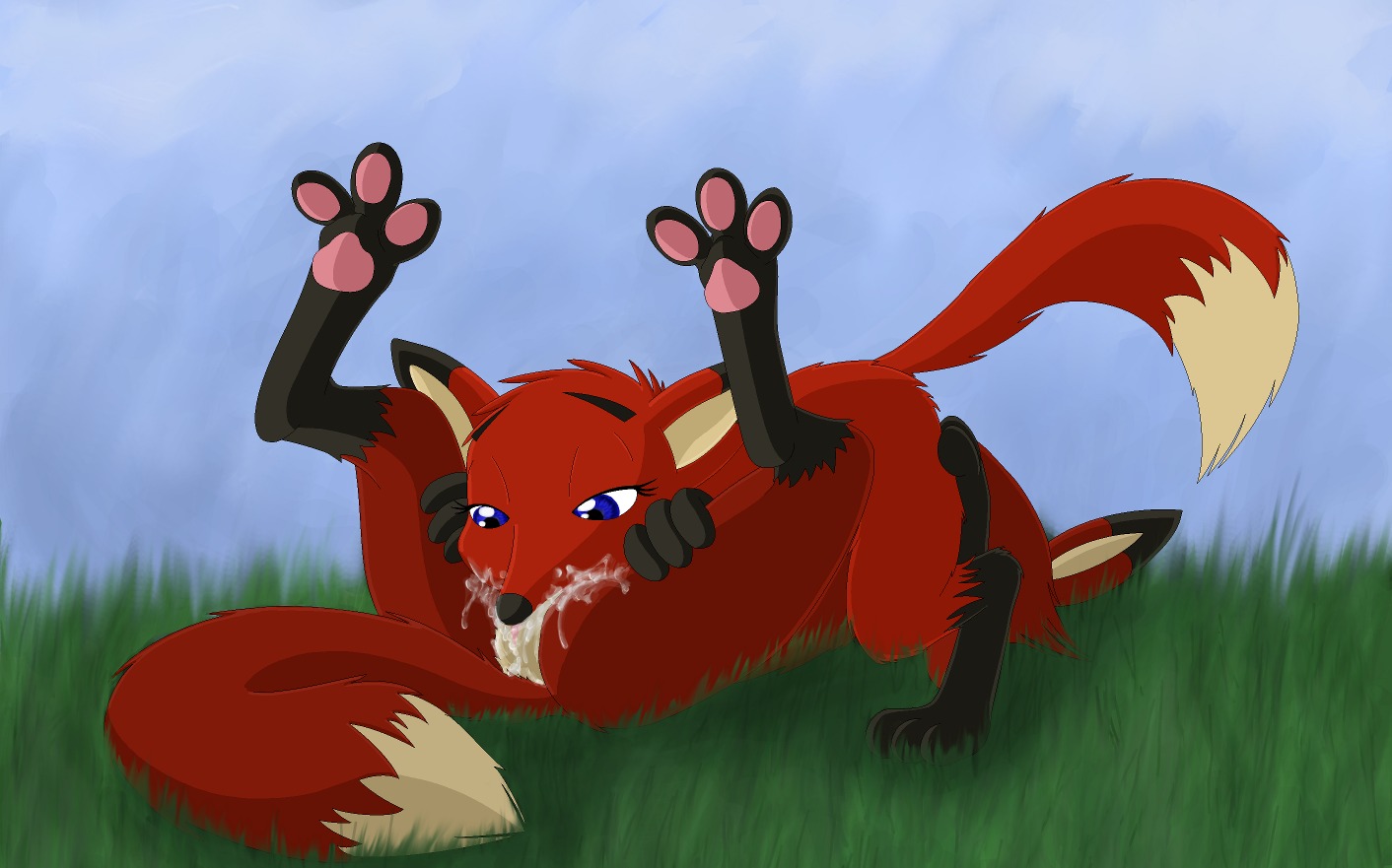 69_position ambiguous_gender black_nose blue_eyes bodily_fluids canid canine cunnilingus daughter_(lore) dipstick_tail duo e621 feet female female/ambiguous feral fox genital_fluids genitals gilbhart grass half-closed_eyes hand_on_leg hand_on_thigh hindpaw incest_(lore) jungledyret_hugo leg_markings legs_up lying mammal markings mature_female mother_(lore) mother_and_child_(lore) mother_and_daughter_(lore) narrowed_eyes on_back oral outside parent_(lore) parent_and_child_(lore) parent_and_daughter_(lore) pawpads paws pink_pawpads plant red_fox rita's_mom_(jungledyret) rita_(jungledyret) sex socks_(marking) tail tail_markings toony true_fox vaginal vaginal_fluids vulva young young_feral