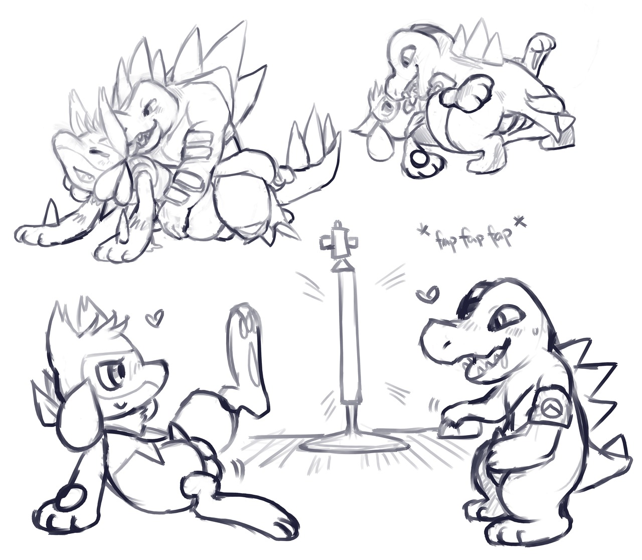 2012 all_fours anal anthro armband black_and_white bodily_fluids camera canid canine clothing computer digital_drawing_(artwork) digital_media_(artwork) doggystyle duo e621 electronics erection eyes_closed feet feraligatr foot_fetish from_behind_position fur generation_2_pokemon generation_4_pokemon genitals haychel heart_symbol hindpaw holding_penis interspecies kerchief kissing leon_(haychel) lucario male male/male male_penetrated male_penetrating male_penetrating_male mammal masturbation monochrome nintendo paws penetration penile penile_masturbation penis pokemon pokemon_(species) recording riolu saliva sex sketch tail tongue tongue_out totodile vagus_(haychel) webcam young young_anthro