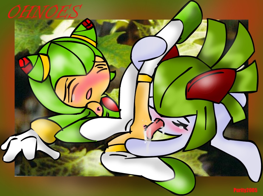 2005 auntymoira cosmo_the_seedrian crossover cunnilingus female green kirlia oral_sex pokemon pokemon_(species) pokemon_rse purity rule34 seedrian sonic_(series) sonic_the_hedgehog_(series) sonic_x yuri