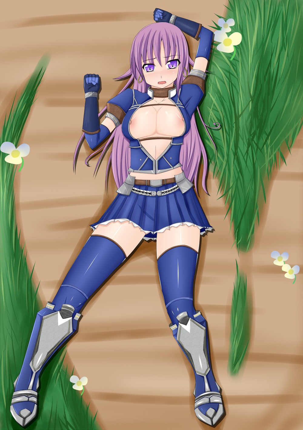 asuru female monster_hunter purple_hair rule34 tagme