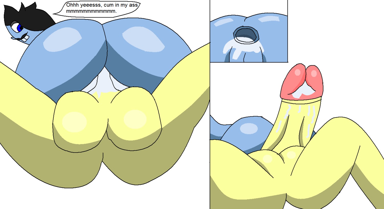 1boy 1girls balls ballsack black_hair buggery color crash_(series) erection female foreskin foreskin_folds humanoid male nina_cortex partial_male penis retracted_foreskin rule34 scrotum smooth_penis straight testicles text toony uncircumcised uncut