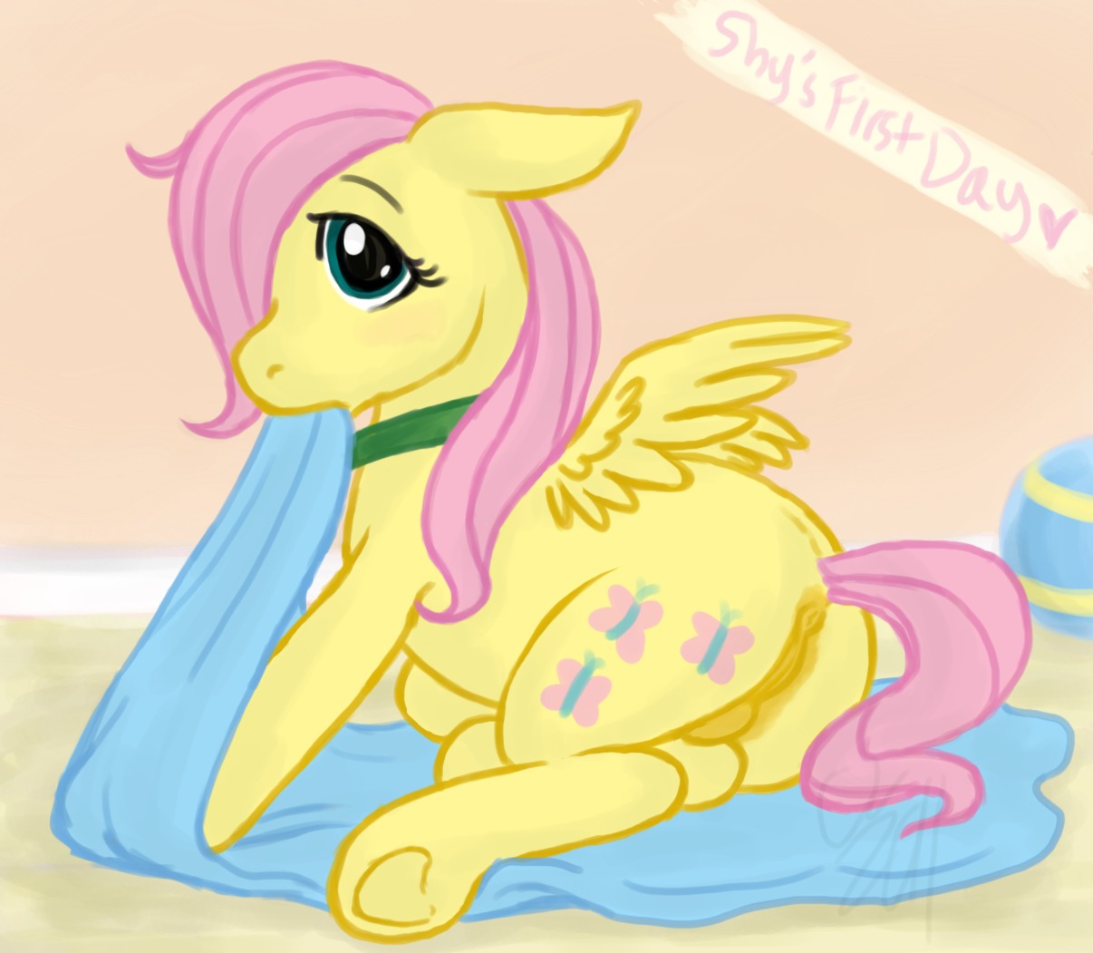 equine feral fluttershy_(mlp) friendship_is_magic futanari horse intersex my_little_pony pegasus pony rule34 smooth_skin tagme