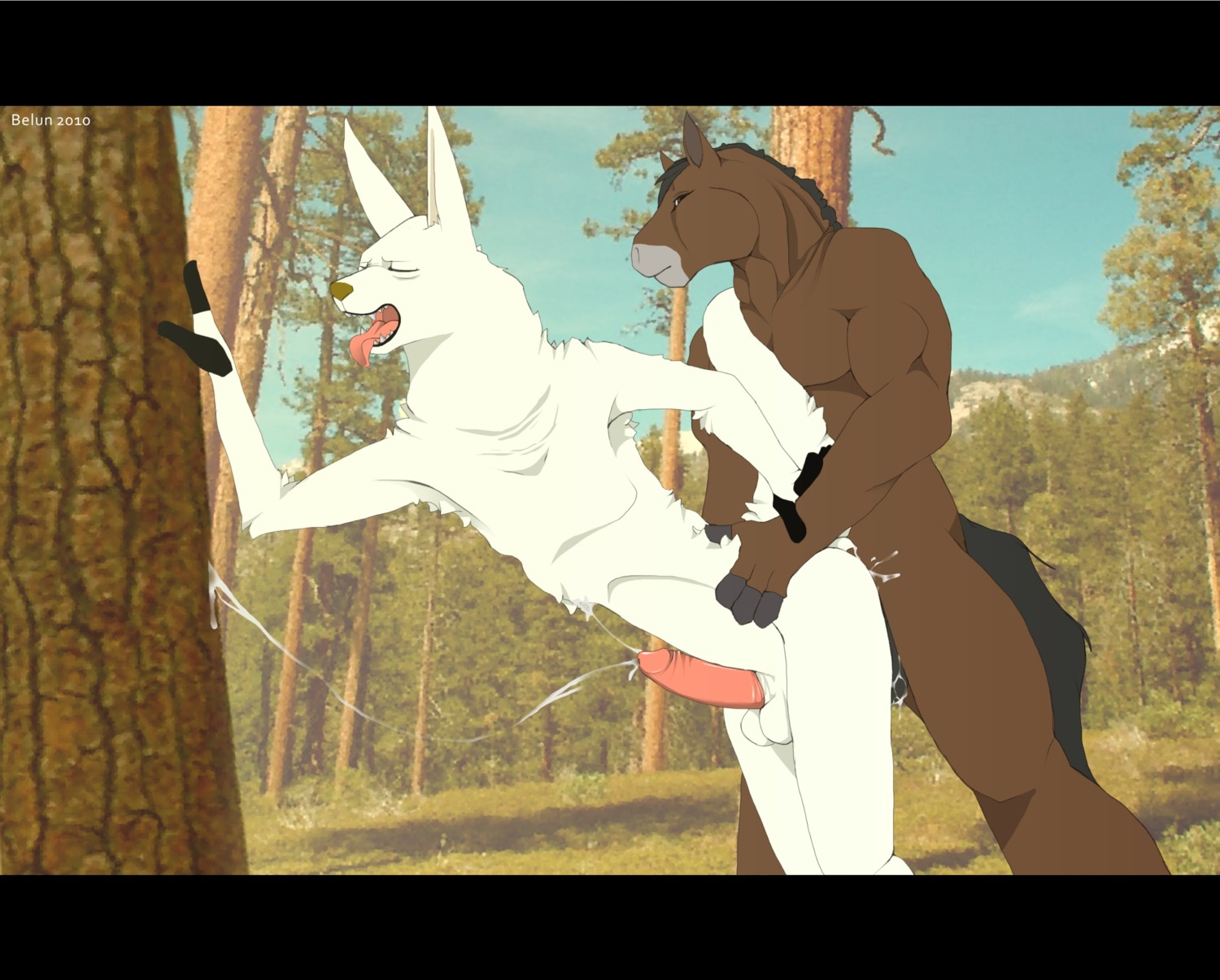 2010 anal anal_orgasm anthro anthro_on_anthro belun bodily_fluids cum cum_while_penetrated duo e621 ejaculation equid equine erection eyes_closed genital_fluids genitals hands-free hi_res horse humanoid_genitalia humanoid_penis interspecies male male/male male_penetrated male_penetrating male_penetrating_male mammal nude orgasm penetration penis sex tail tongue