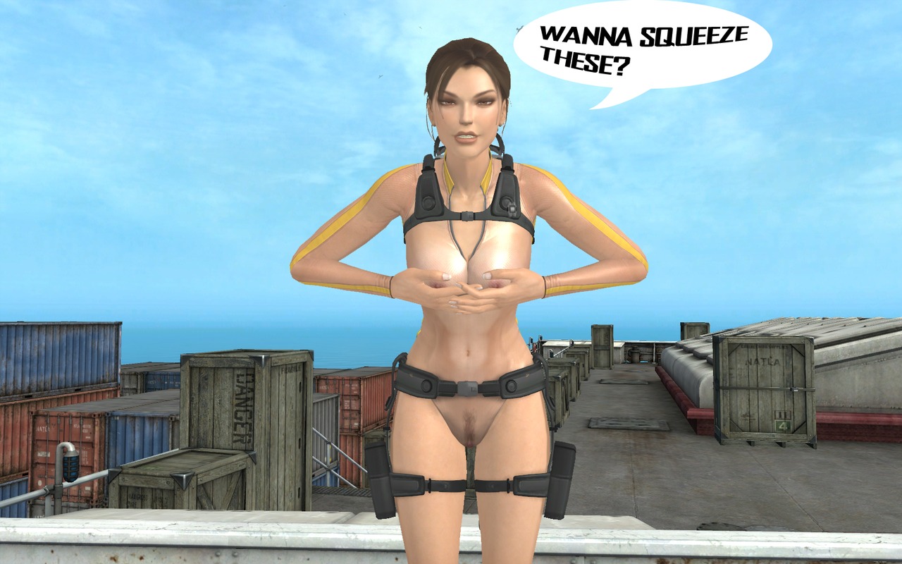 1girls 3d female female_only human lara_croft lara_croft_(l.a.u.) rule34 solo speech_bubble tagme text tomb_raider tomb_raider_(l.a.u.) xpsfm