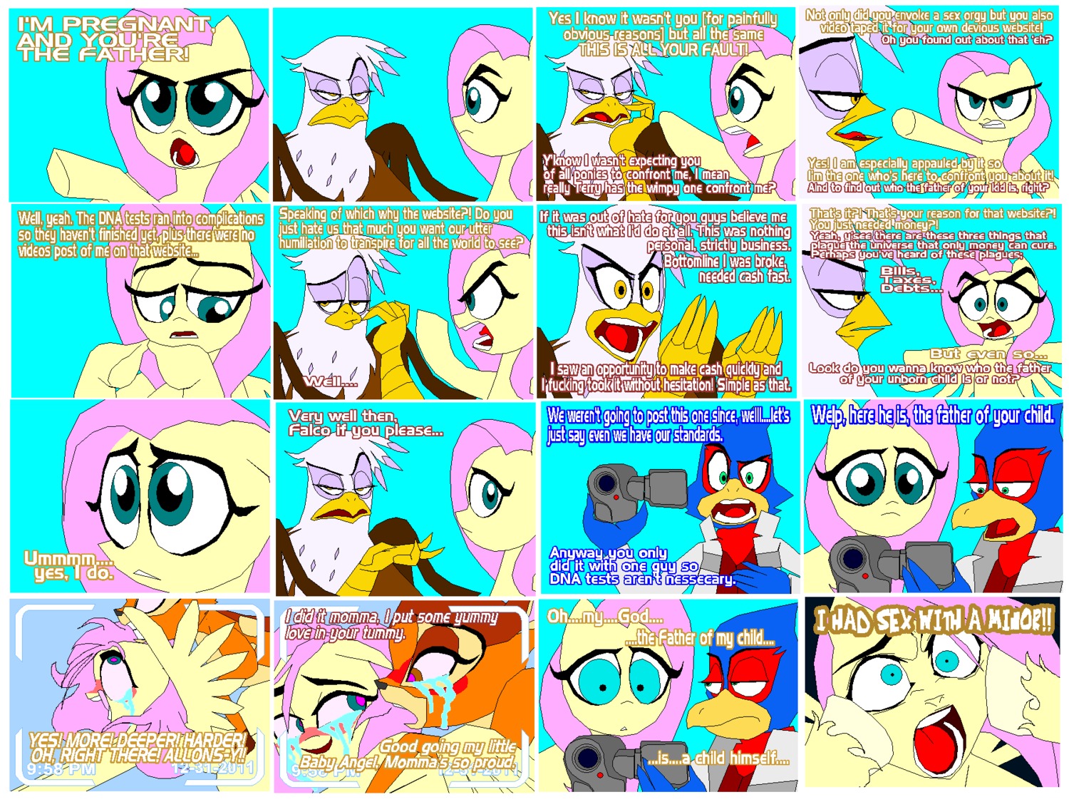 anthro avian bambi bambi_(film) beak bird blue_body blue_feathers blush bodily_fluids camera claws crossover crying deer disney duo e621 equid equine falco_lombardi falcon falconid feathered_wings feathers female fluttershy_(mlp) friendship_is_magic fur gilda_(mlp) group gryphon hair hasbro hi_res male male/female mammal mule_deer my_little_pony mythological_avian mythological_creature mythological_equine mythology new_world_deer nintendo pegasus pink_hair sex star_fox tears tyrranux wings yellow_body yellow_feathers yellow_fur young young_anthro