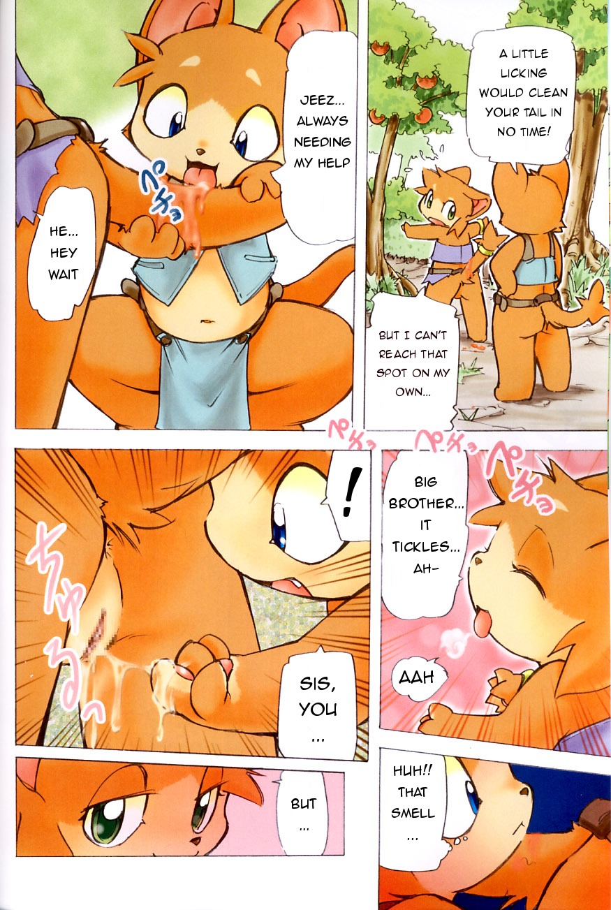 2002 accessory anthro anus belt blue_eyes bodily_fluids bottomwear brother_(lore) brother_and_sister_(lore) censored clothed clothed_female clothed_male clothing cola_(momiji_yu-ga) comic crouching dialogue domestic_cat duo e621 english_text felid feline felis female fingering fur furgonomics gasp genital_fluids genitals gold_(metal) green_eyes hi_res incest_(lore) jewelry licking loincloth male male/female mammal midriff moan momiji_yu-ga mosaic_censorship navel orange_body orange_fur outside pepsi_(momiji_yu-ga) public raised_tail ring shocked sibling_(lore) sister_(lore) tail tail_accessory tail_jewelry tail_ring text tongue tongue_out vaginal_fluids vulva wet young