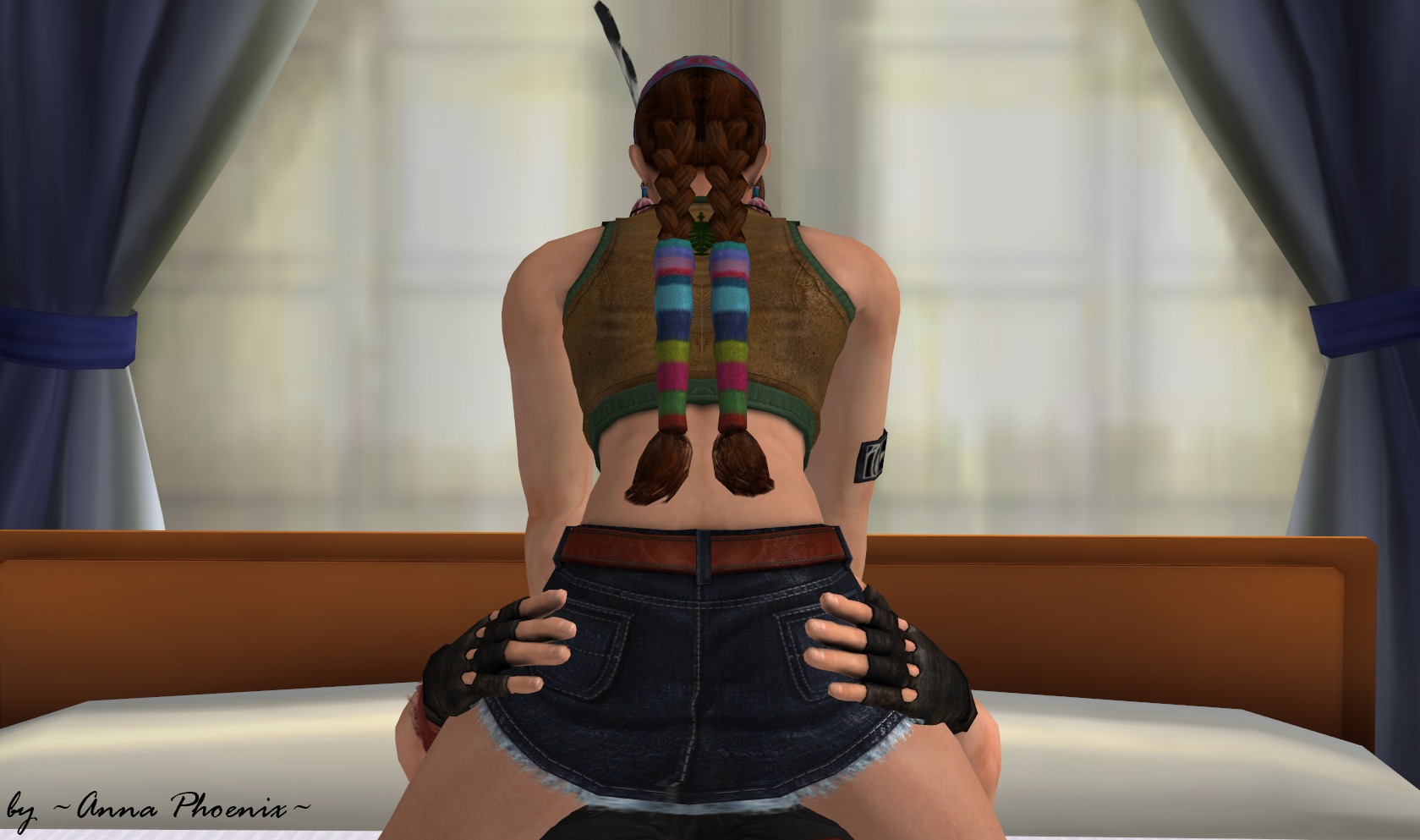 3d anna_phoenix female human julia_chang male paul_phoenix rule34 straight tagme tekken xnalara