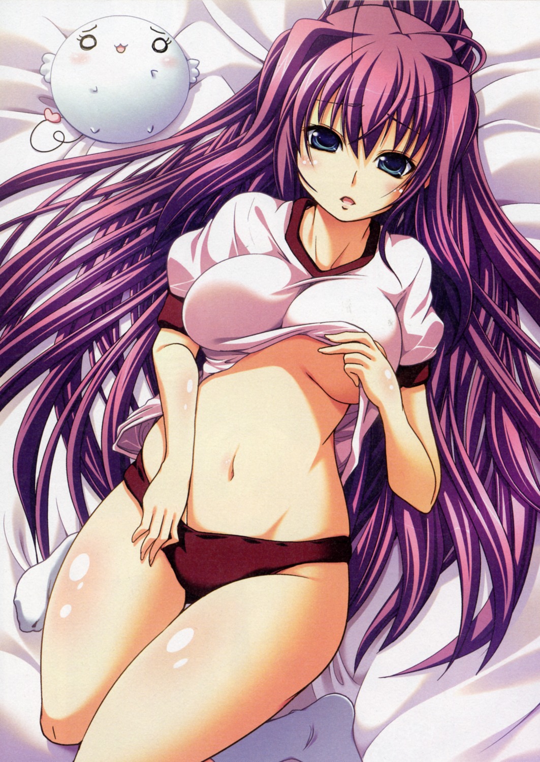 buruma female feng gym_uniform hoshizora_e_kakaru_hashi rule34 sakai_hina shirt_lift tagme