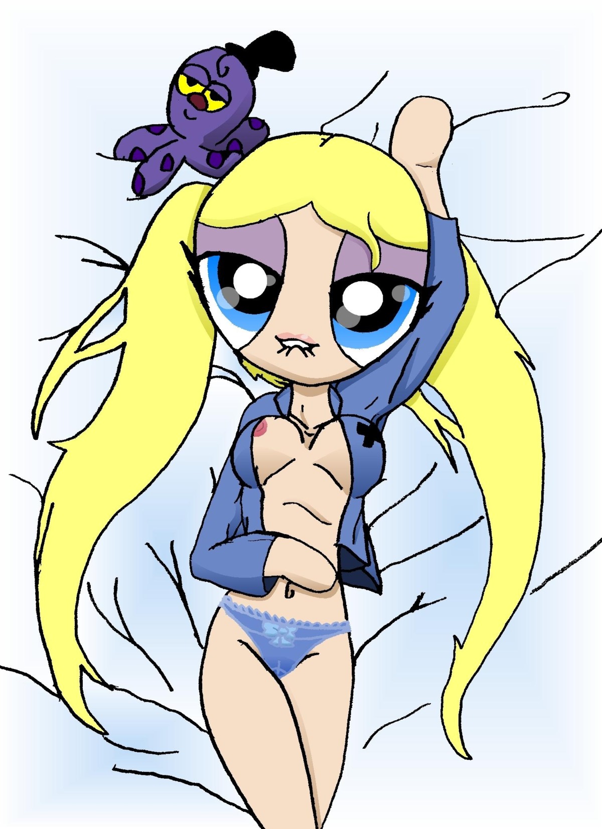 bubbles_(powerpuff_girls) female hyper_eyes octi powerpuff_girls rule34 straight_hair tagme toongrowner