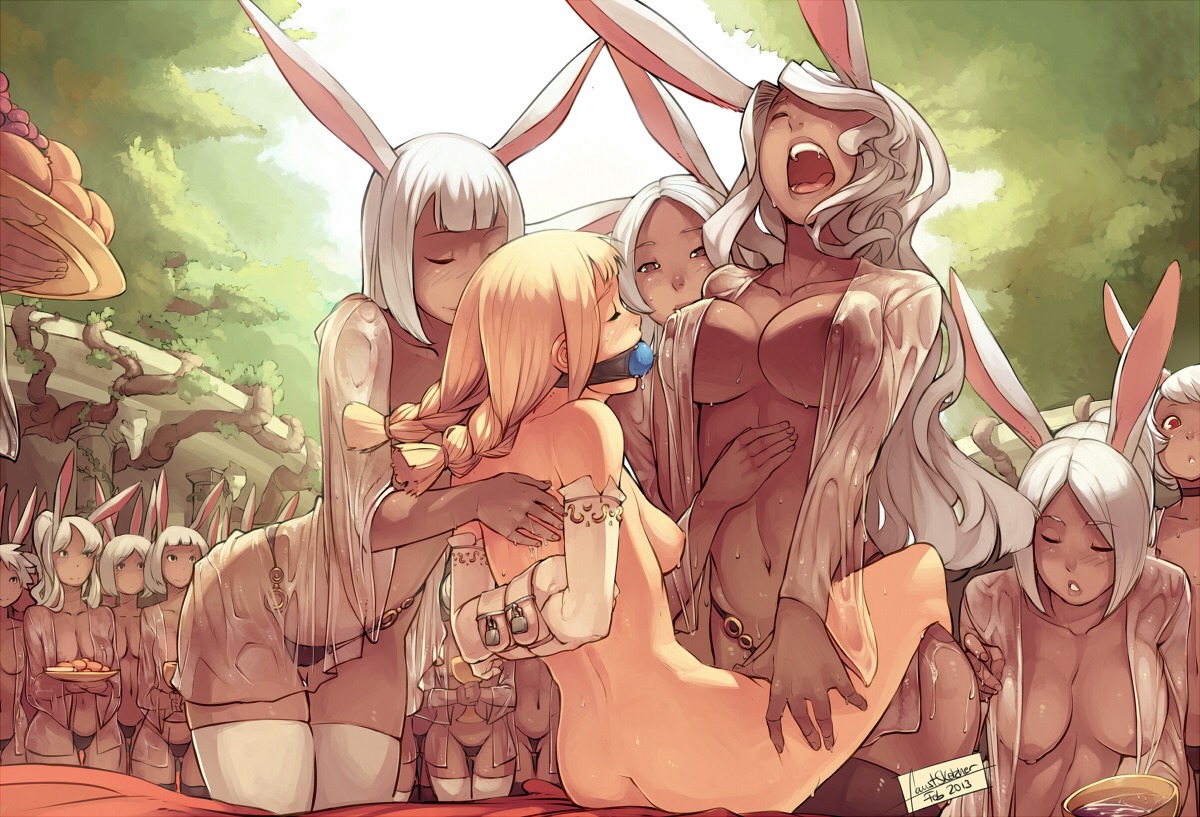 animal_humanoid ball_gag bdsm big_breasts blonde_hair bondage bound breasts clothed clothing curvy_figure dark_body dark_skin dominant dominant_female e621 faustsketcher female female/female female_dominating_female female_rape female_raped female_raping_female final_fantasy final_fantasy_xii forced fran_(final_fantasy) gag gagged group hair hourglass_figure human humanoid lagomorph lagomorph_humanoid legwear leporid light_body light_skin looking_pleasured mammal mammal_humanoid nipples open_mouth penelo rabbit rape sex sitting skimpy small_waist square_enix submissive submissive_female thigh_highs translucent translucent_clothing viera white_hair