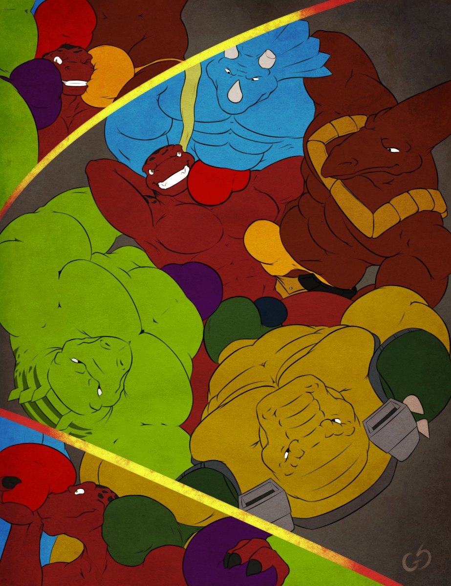 2014 abs anthro armor biceps big_muscles black_body black_skin blue_body blue_skin body_worship bone_frill brown_body brown_skin bulge bulge_fondling bulge_grab bulge_in_face bulge_worship bullzeye ceratopsian ceratopsid chasmosaurine claws clothed clothed_sex clothing crotch_sniffing dinosaur dromaeosaurid e621 extreme_dinosaurs fangs frill_(anatomy) glaciersnow green_body green_skin grin grope group group_sex h_raptor hi_res horn imminent_gangbang imminent_group_sex imminent_sex kneeling lying male male/male marginocephalian markings muscular muscular_anthro muscular_male on_back ornithischian pecs pose prehistoric_species pteranodon pteranodontid pterosaur red_body red_skin reptile saurischian scales scalie sex smile sniffing speedo spike_(extreme_dinosaurs) spots standing stegosaurian stegosaurus stegz swimwear t-bone_(extreme_dinosaurs) teeth theropod thyreophoran topless triceratops tyrannosaurid tyrannosauroid tyrannosaurus tyrannosaurus_rex underwear velociraptor