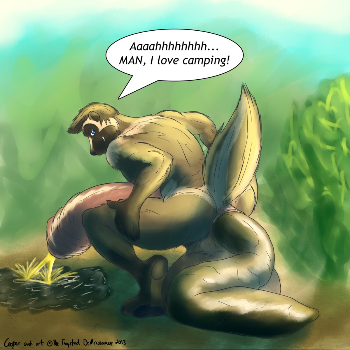 1:1 2013 anthro anus balls bangs big_balls big_penis biped blonde_hair blue_sky blurred_background bodily_fluids brown_body brown_ears brown_face brown_fur brown_hair brown_inner_ear butt character_name crouching dark_face dated day detailed_background dialogue drmellbourne e621 english_text erect_tail erection excessive_feces feces feces_in_ass feces_on_ground feces_pile foreskin fur fur_markings genital_fluids genitals glans gulonine hair half-erect hi_res huge_balls huge_penis humanoid_genitalia humanoid_penis hyper hyper_balls hyper_feces hyper_genitalia hyper_penis light_body light_fur light_markings looking_at_viewer looking_back looking_back_at_viewer male male_peeing male_pooping mammal markings mismatched_genitalia mismatched_humanoid_penis mismatched_penis monotone_anus monotone_genitals monotone_inner_ear monotone_penis multicolored_body multicolored_butt multicolored_face multicolored_fur multicolored_hair multicolored_tail mustelid musteline nature nude outside pale_body pale_fur peeing peeing_on_ground penis pink_anus pink_foreskin pink_glans pink_penis plant pooping prolapse prolapse_from_shitting raised_tail scatplay short_hair signature sky snout solo speech_bubble tail tail_markings tan_body tan_butt tan_face tan_fur tan_markings tan_tail text three-quarter_view two_tone_butt two_tone_face two_tone_hair two_tone_tail urine urine_on_ground urine_pool urine_stream watersports wolverine year yellow_body yellow_butt yellow_fur yellow_tail