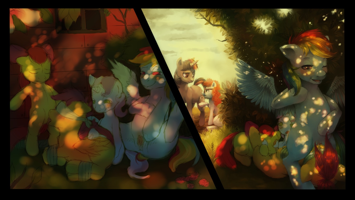 apple_bloom_(mlp) blindfold bondage cunnilingus earth_pony equine female feral feral_only friendship_is_magic hasbro horse my_little_pony oral oral_sex pegasus pony pussy railgunner rainbow_dash_(mlp) rule34 scootaloo_(mlp) sex smooth_skin sweetie_belle_(mlp) twilight_sparkle_(mlp) unicorn young yuri