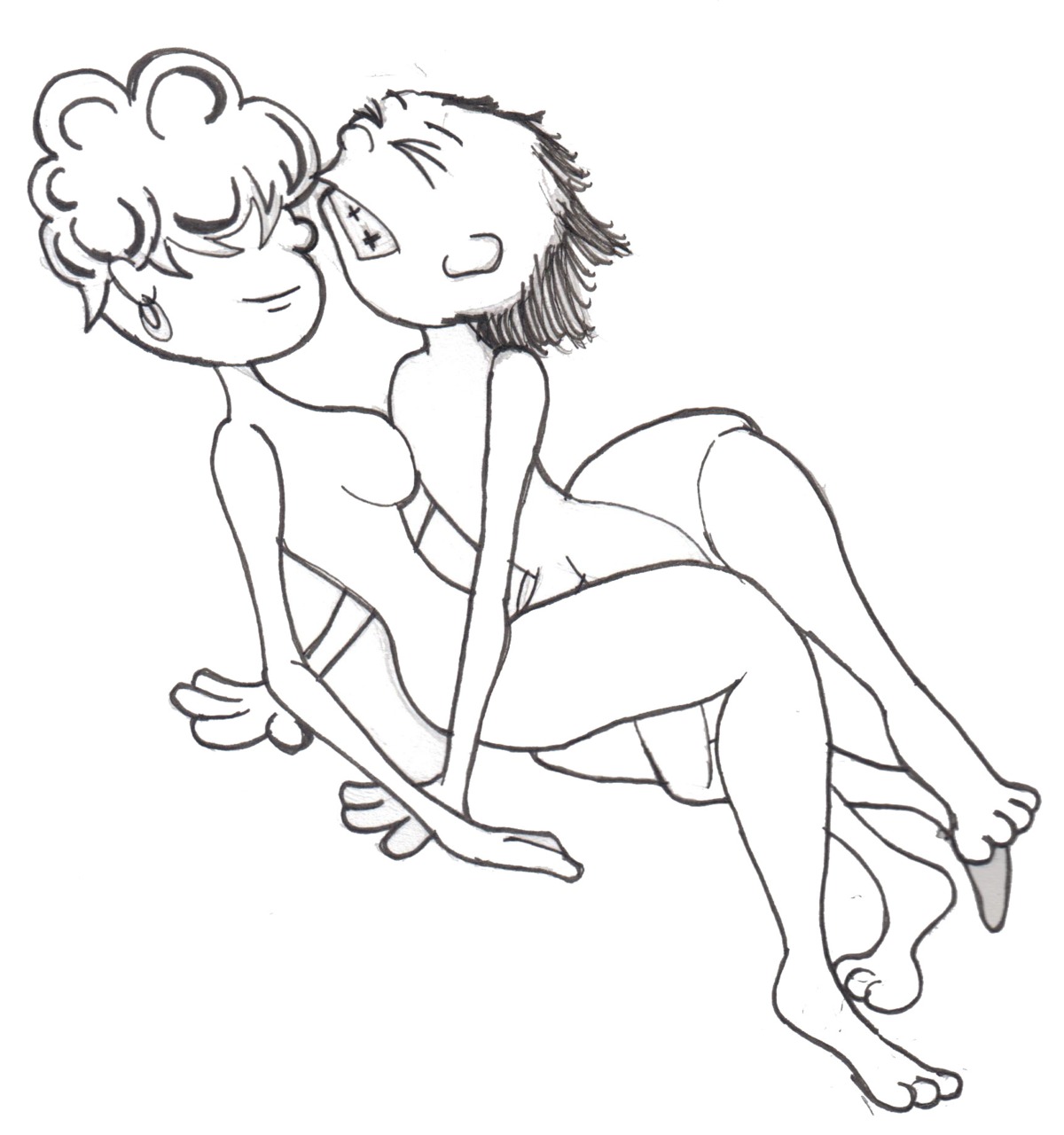 1boy 1girls ed_edd_n_eddy female kanker_sisters lee_kanker male rule34 straight_hair tagme