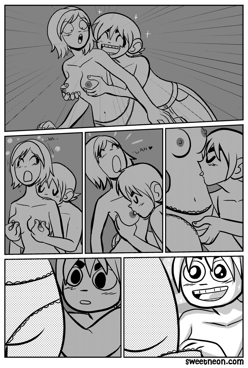 1boy 1girls belly_lick belly_licking biting breast_grab breast_sucking breastfeeding breasts comic female licking licking_belly licking_breast licking_nipple licking_nipples lisa_miller male nalem neck_bite nipple_lick nipple_licking nipple_sucking nipple_tweak panties panties_removed rule34 scott_pilgrim scott_w_pilgrim sucking sucking_nipple sucking_nipples